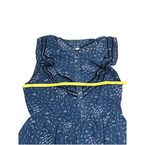 Kimchi Blue Urban Outfitters Women’s Blue Pattern Whimsical Ruffle Dress Size S - Picture 8 of 10